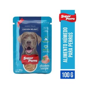 Super perro sobre pate pollo
