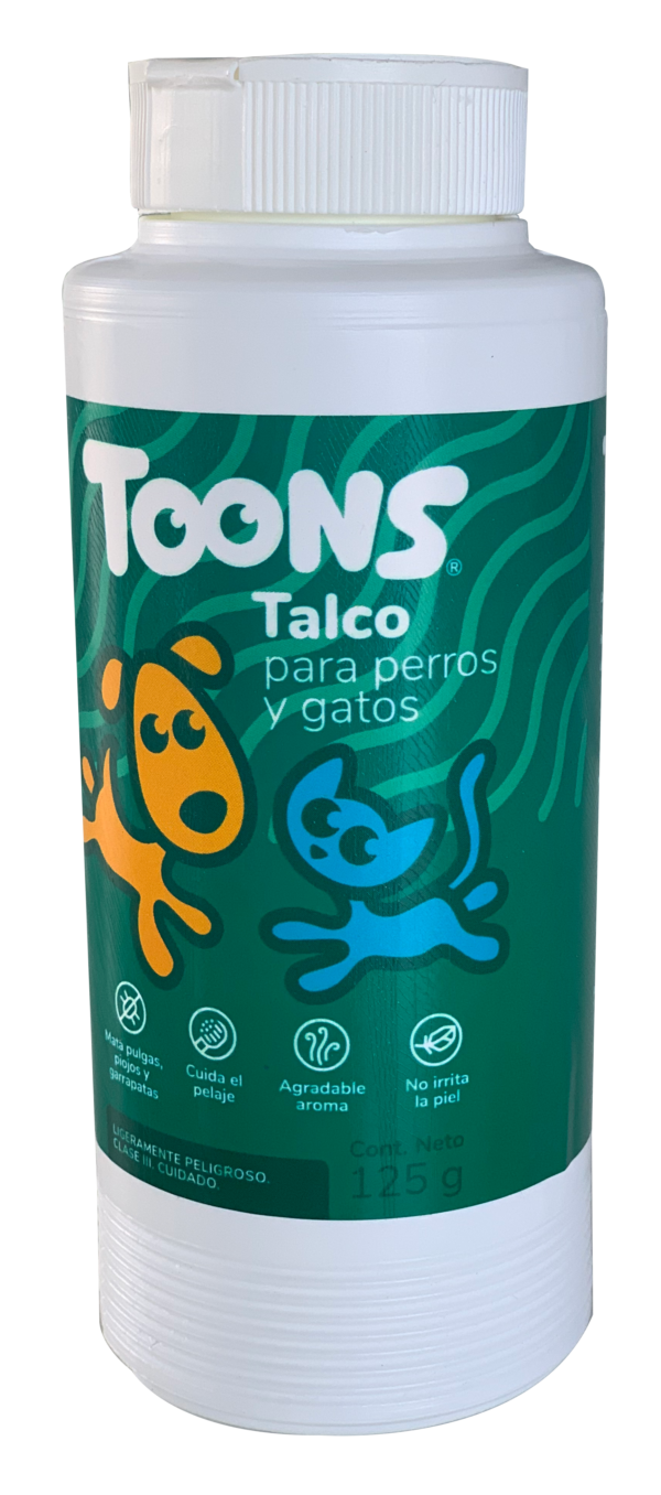 Talco parra perros y gatos toons 125g