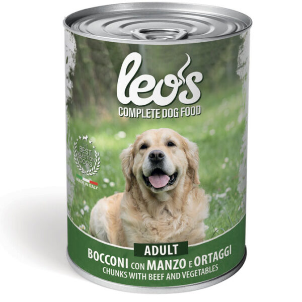 Leos perro carne y verdura 415g