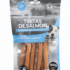Happypets tiritas de salmon y pescado blanco 100g