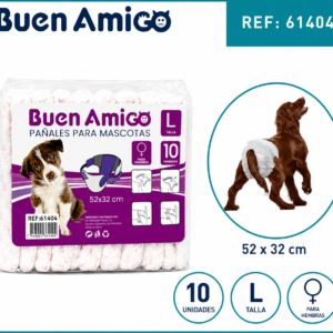 Pañales para hembra buen amigo L