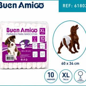 Pañales para hembra Buen Amigo XL