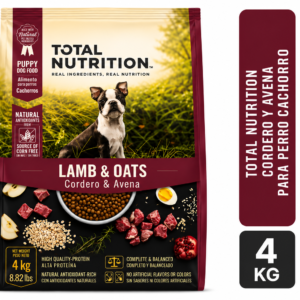 Total Nutrition cachorro Cordero y avena 4k